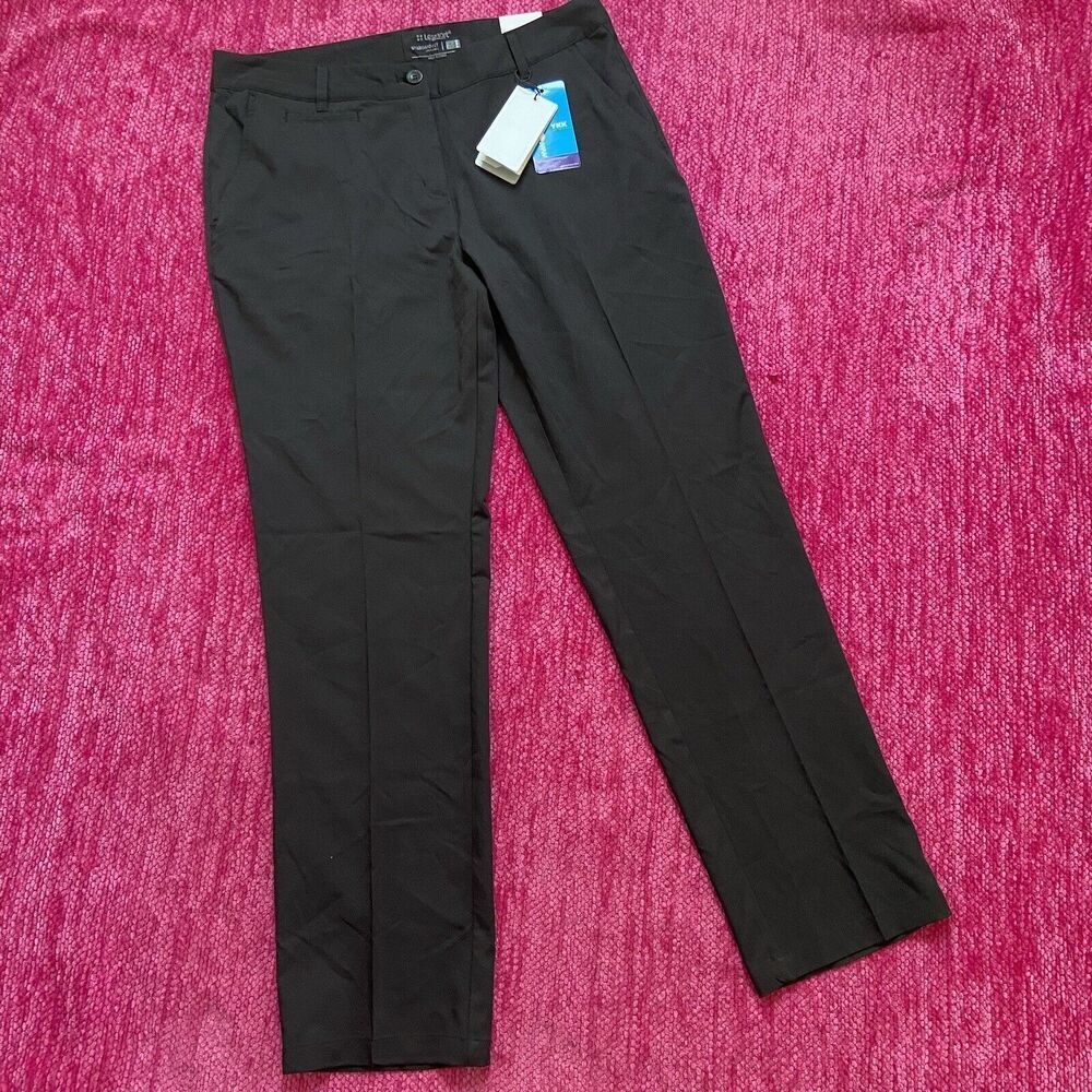 Lesmart Standard Fit Golf Trousers Pants Black Size 10
